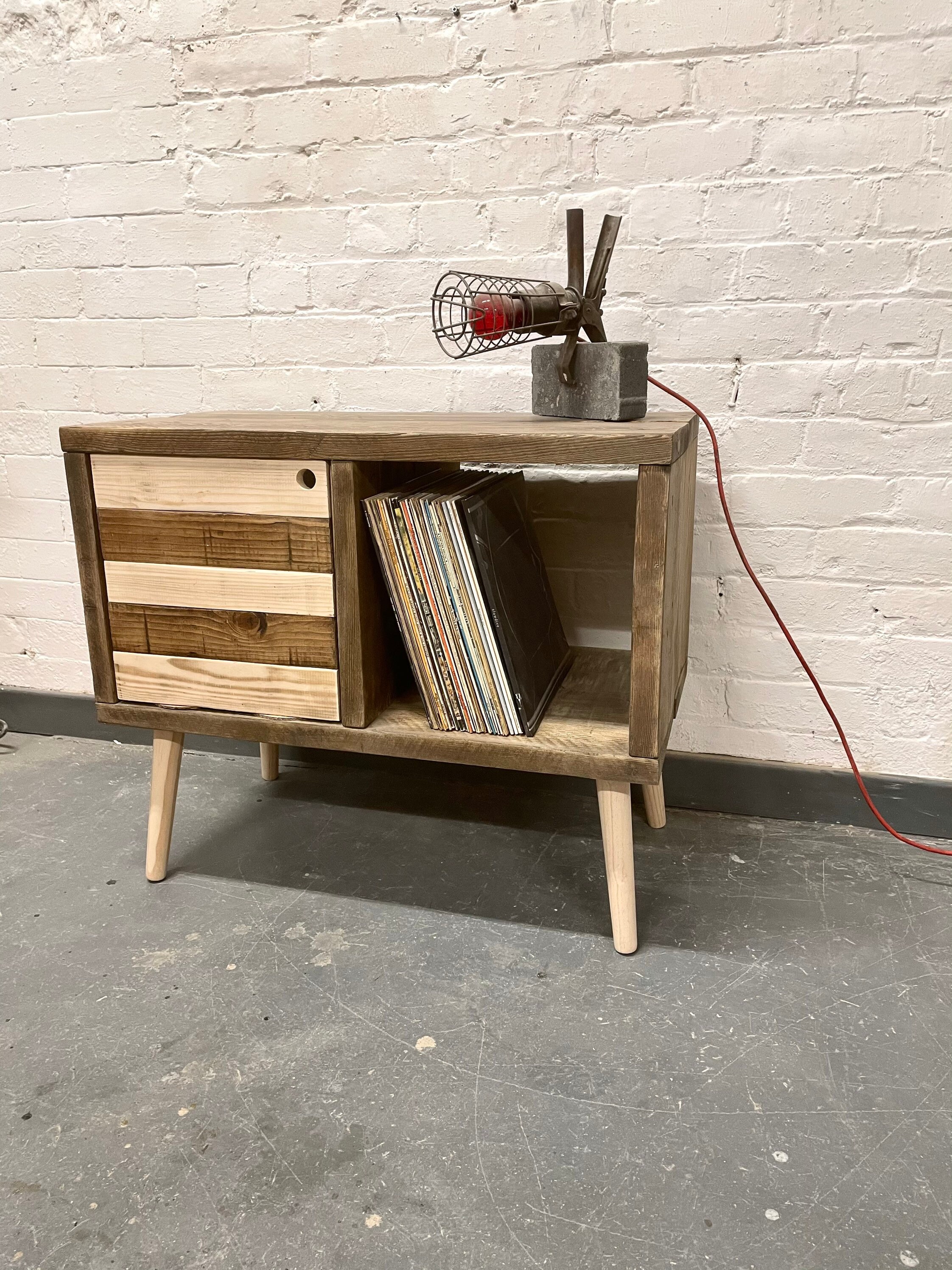 Vinyl record storage unit Record media cupboard Etsy