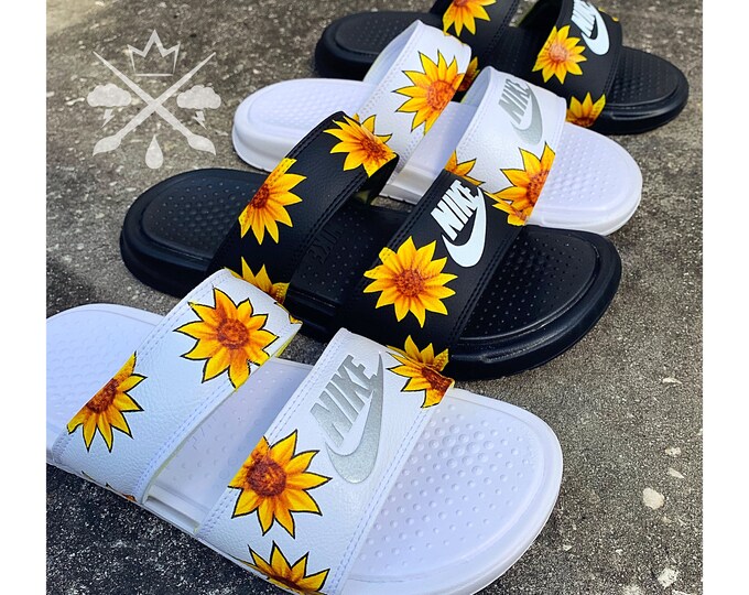 sunflower nike sandals