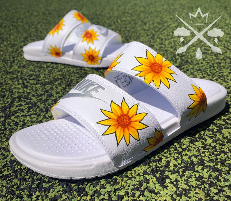 nike sunflower sandals