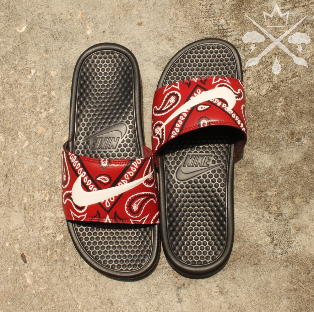 custom nike flip flops