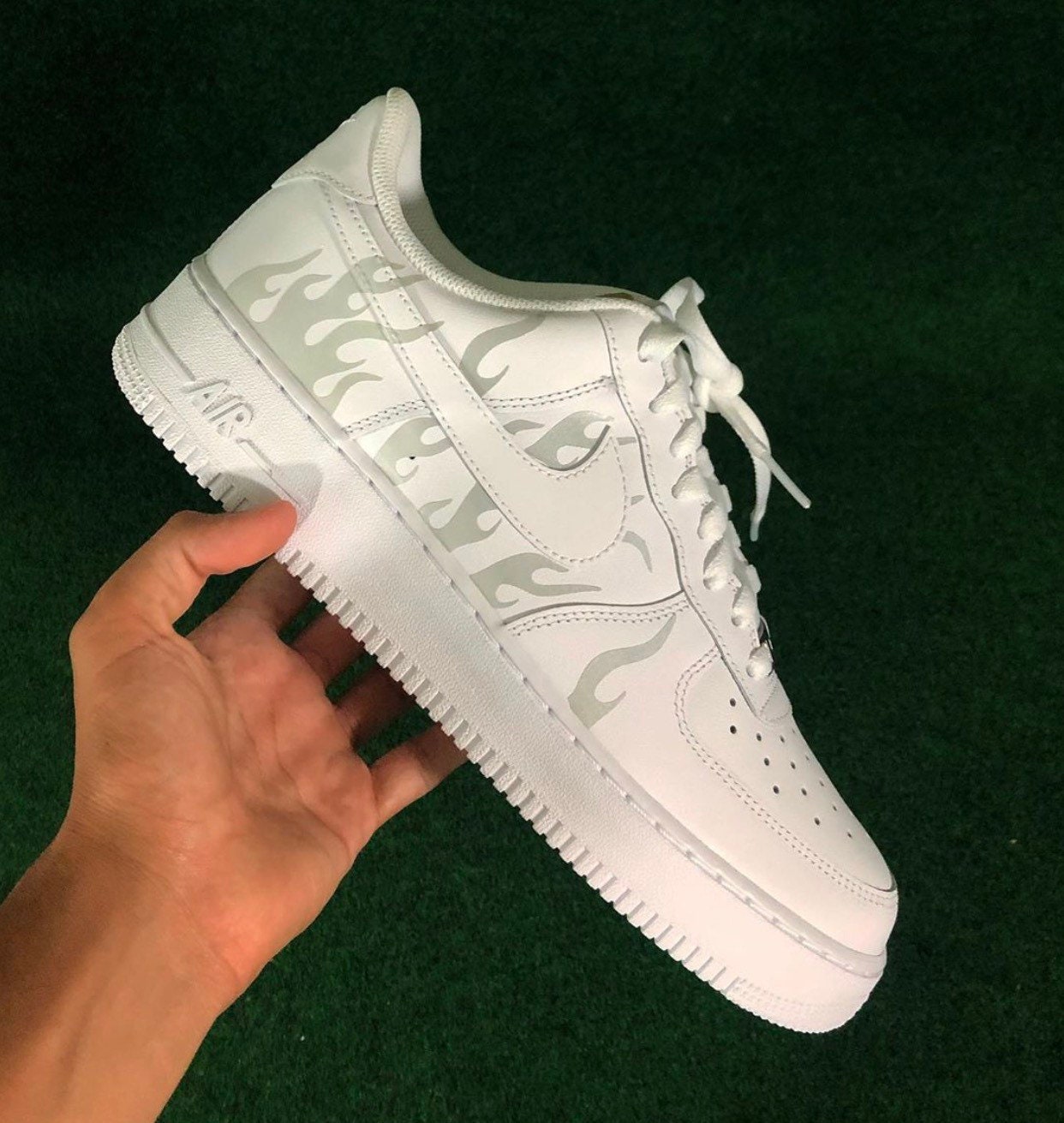 reflective flames air force 1