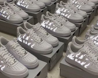 Nike air force 1 white reflective sales