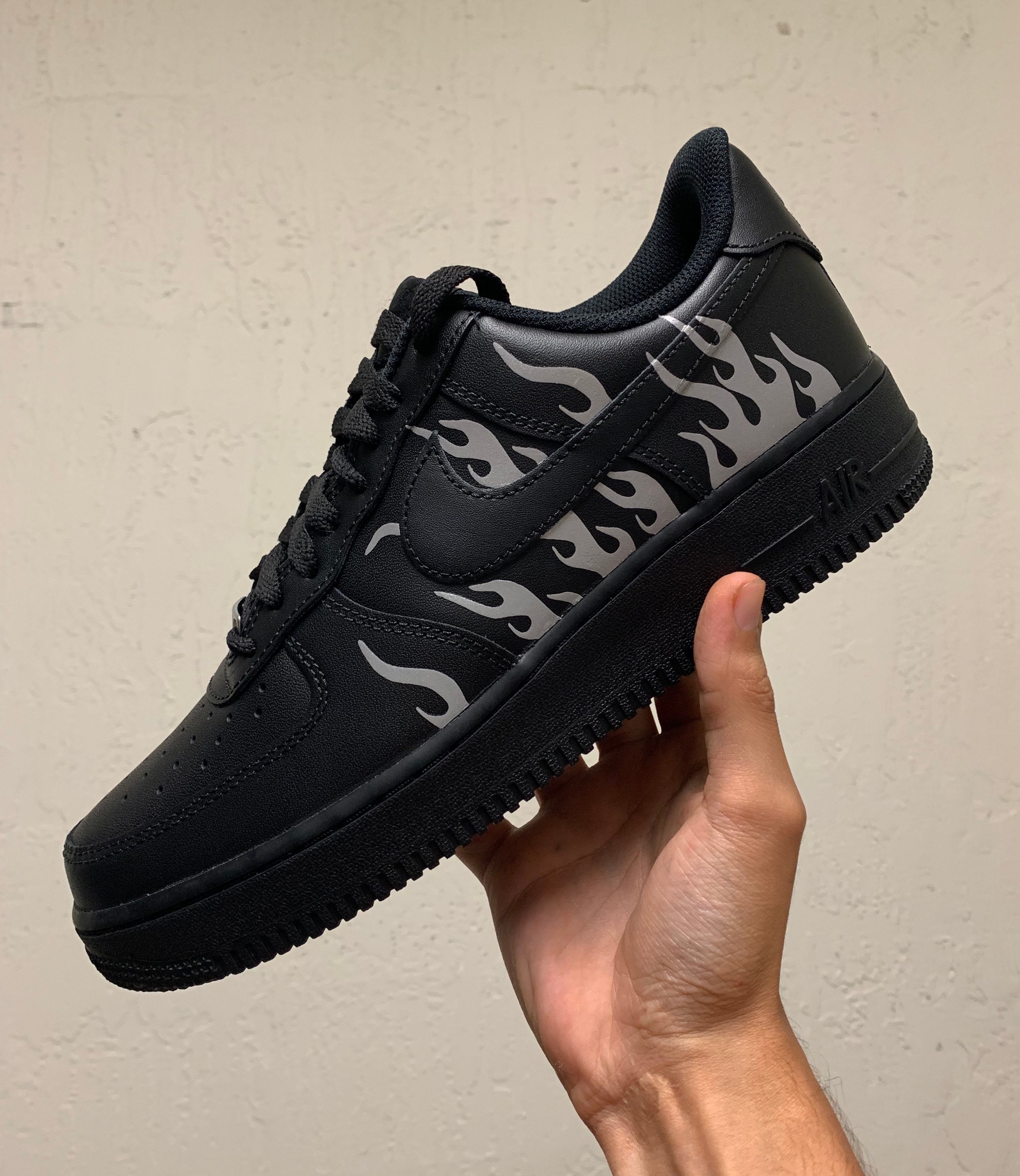 air force 1 reflective black