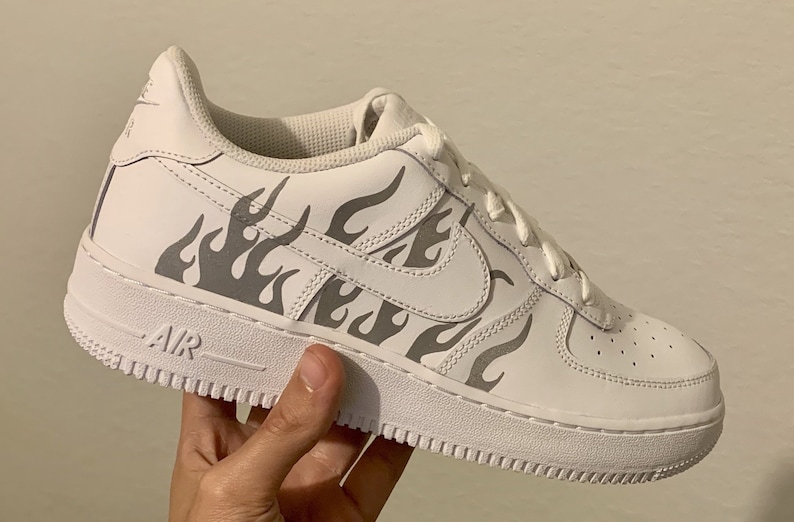 custom air force 1 flames