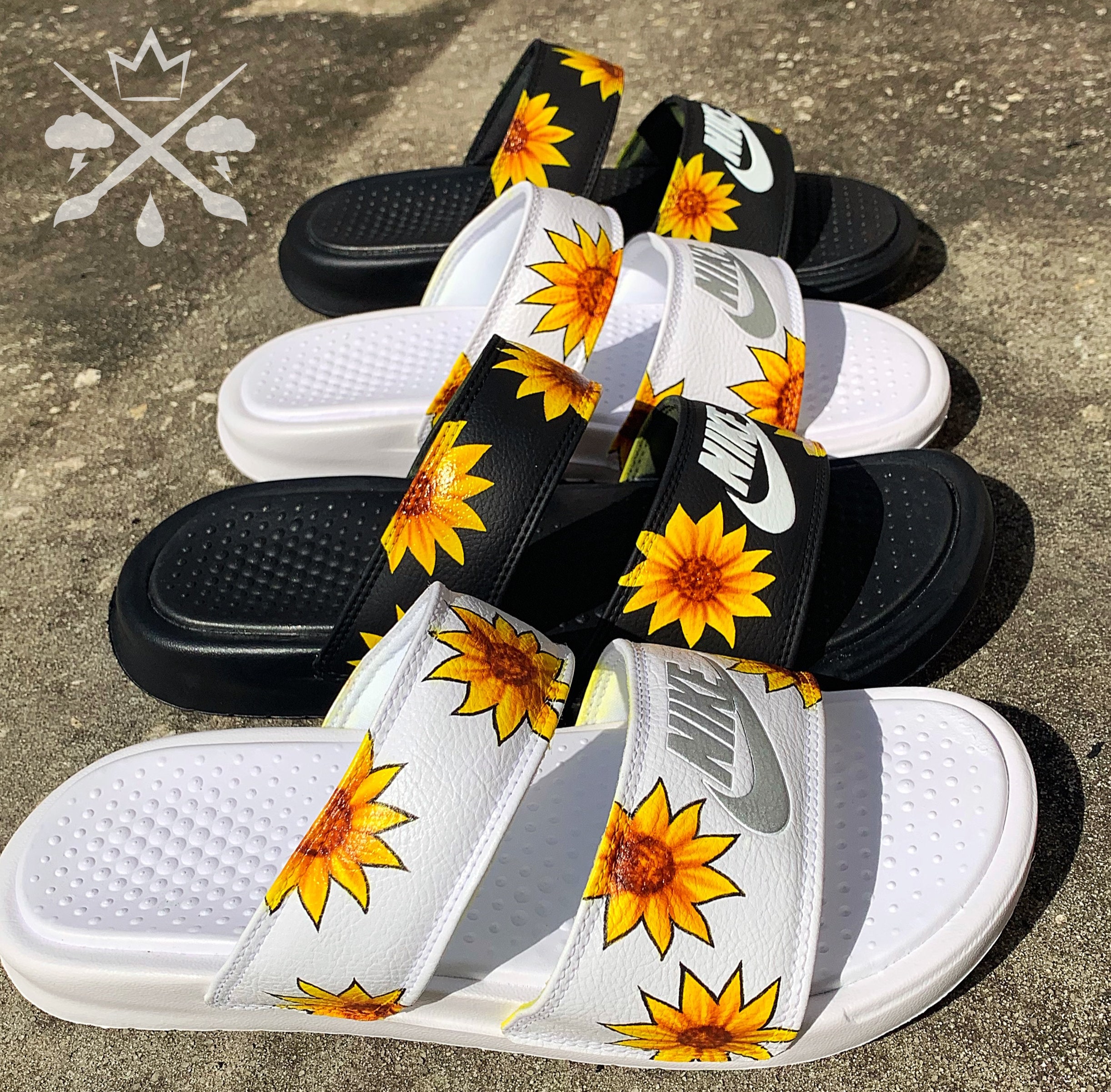 nike sunflower sandles