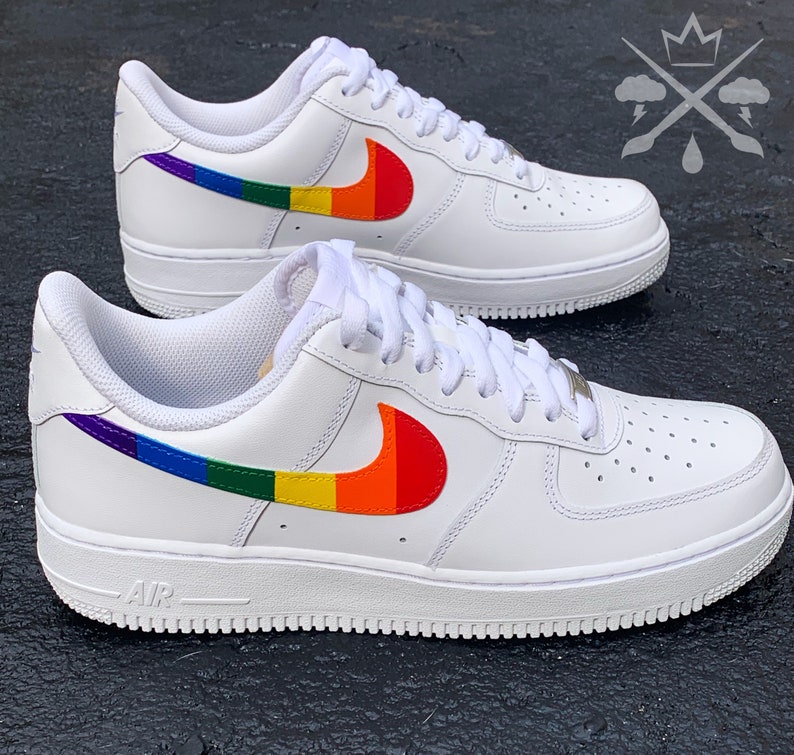 rainbow air force 1's