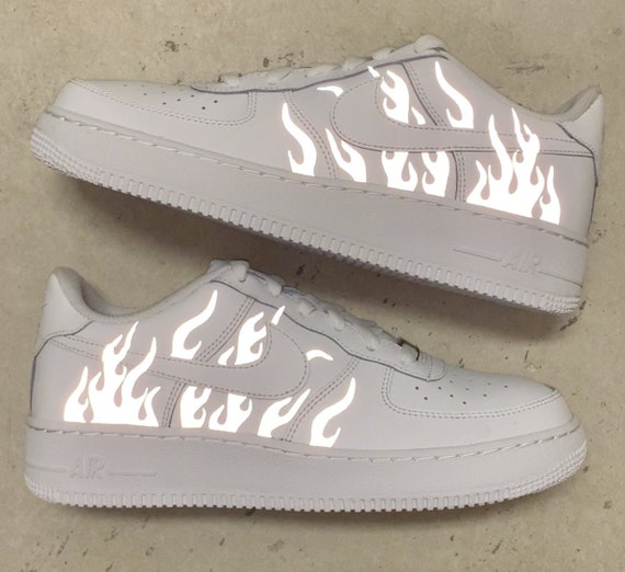 reflective flame air force 1