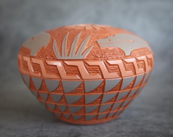P.K.L Signed Laguna New Mexico Pottery Vase