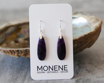 Fluorite and Sterling Earrings