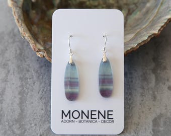 Blue Hour | Fluorite and Sterling Silver Earrings