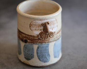 Handmade Face Coffee Mug Artist Signed