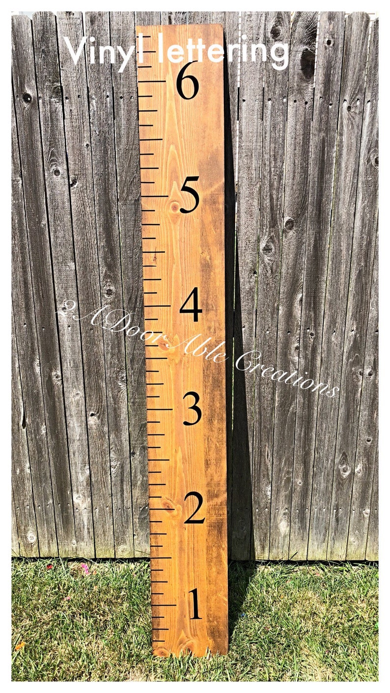 6 foot growth chart ruler Etsy