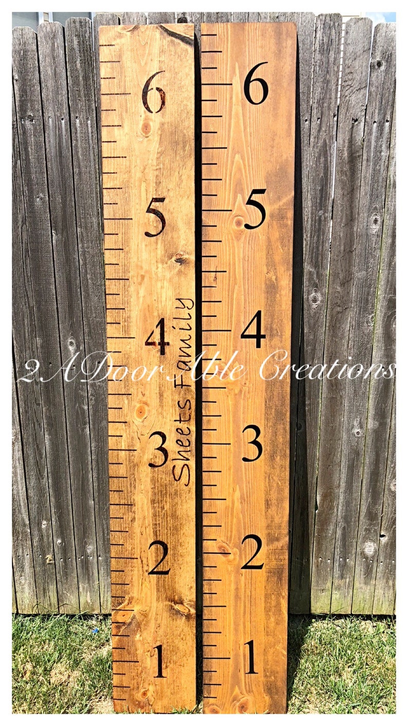 6 foot growth chart ruler Etsy