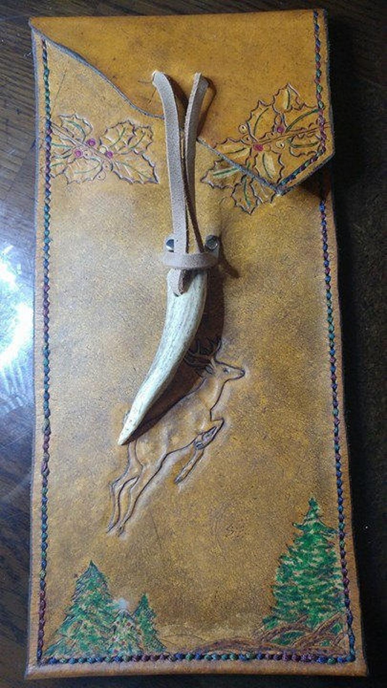 Santa's Naughty and Nice, Scroll Holder Belt Pouch. FLAT Etsy