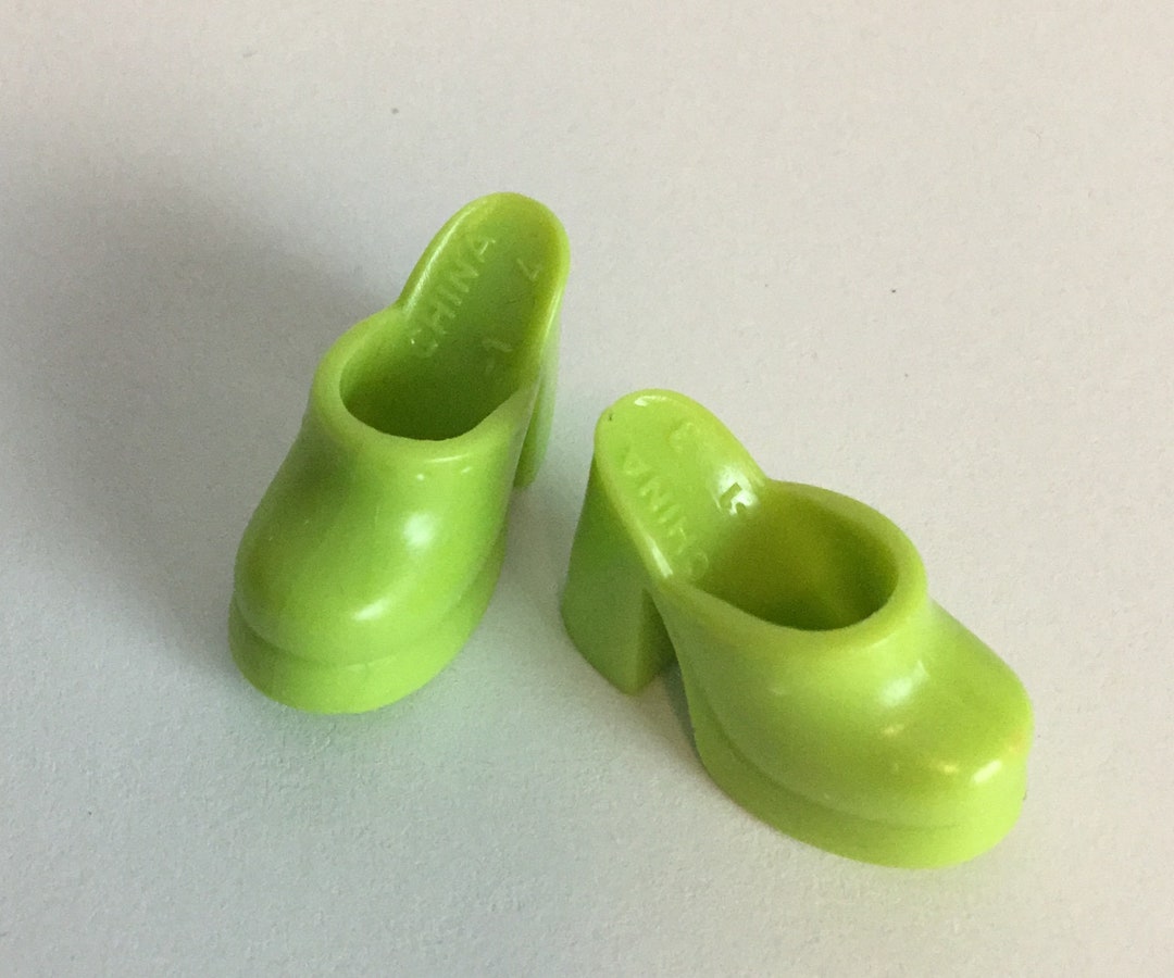 Barbie Doll Shoes cute Lime Green Barbie Heels Shoes Etsy