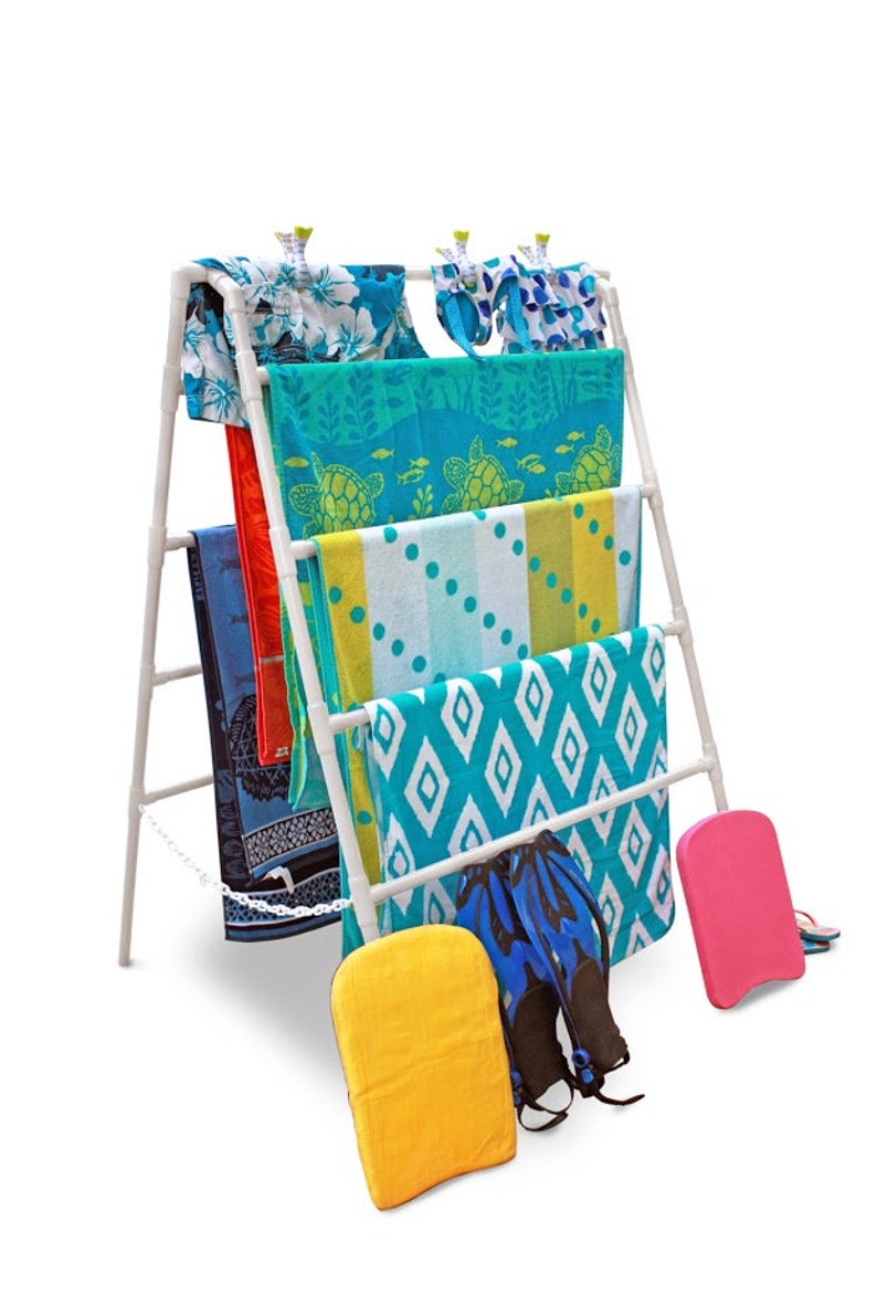 Outdoor Beach Towel Rack Etsy