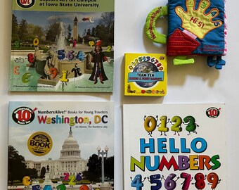 Libros de STEAM y aritmética escritos por la Dra. Klemm, The Numbers Lady. Hello Numbers ya no está disponible.