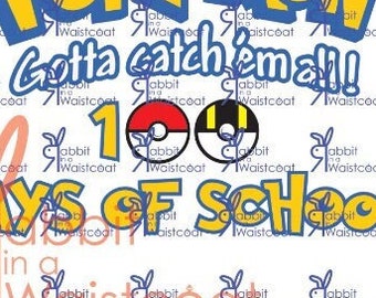 100 days of school Pocket monsters
