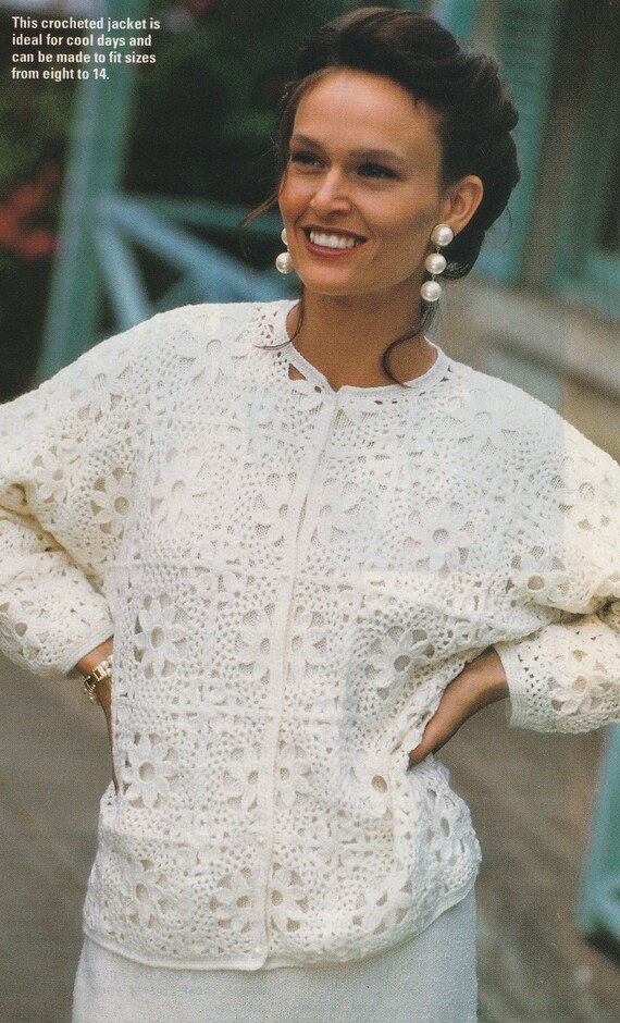 FUNKY VEST 3 lengths /& CAP 8ply or D.K COPY Ladies crochet pattern