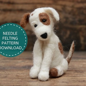 Needle Felting Pattern Plus Video Tutorial - Make This Cute Dog