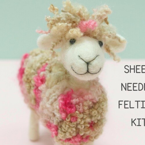 Sheep Needle Felting Kit Coraline DIY Craft Kit for Adults Etsy