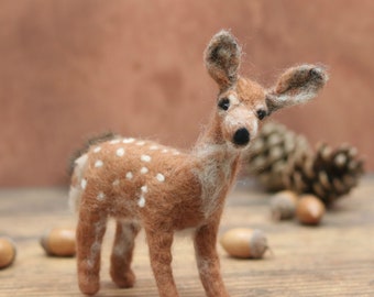 Deer needle felting pattern  - Needle felting PDF - Deer felting pattern - Christmas craft patterns