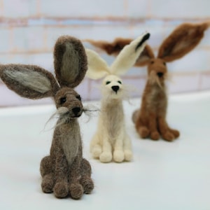 Hare Needle Felting Kit Gift Pack – Includes Kit, Art Mug And Art Card