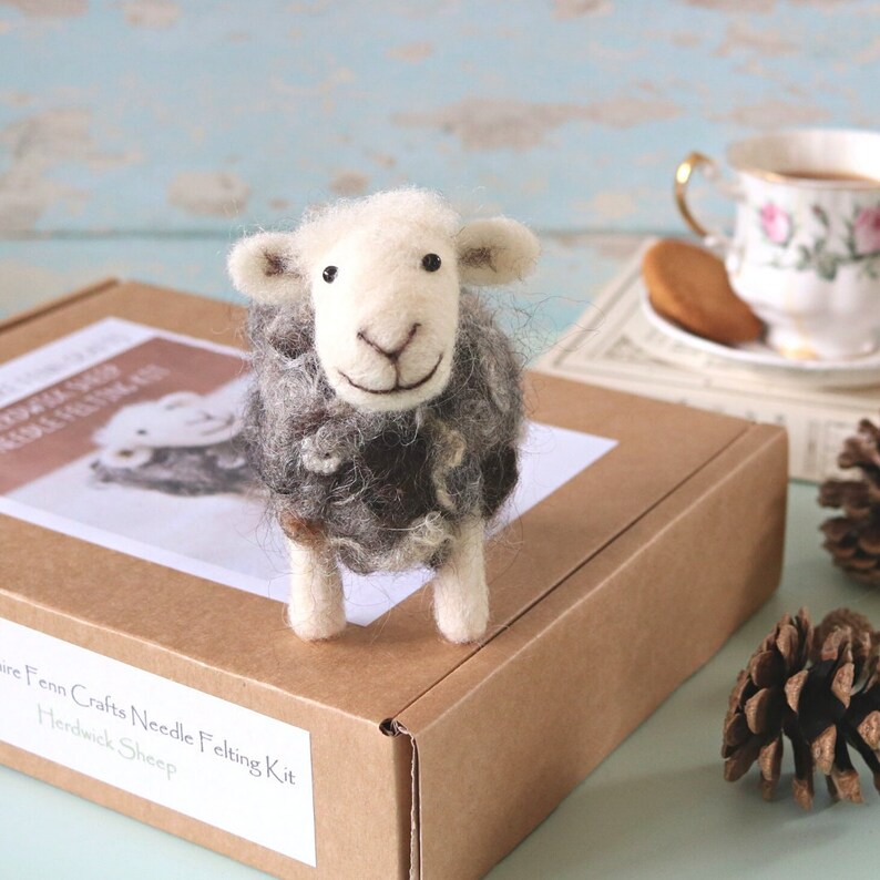 Sheep Needle Felting Kit Herdwick Sheep Felting Kit for Etsy