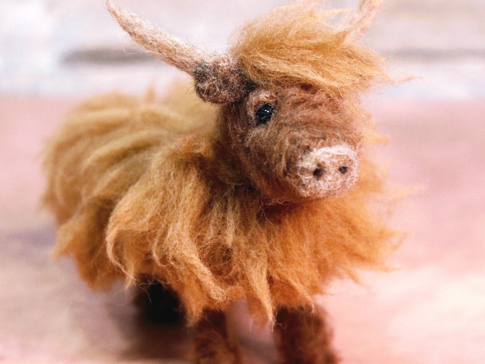 Highland Cow Needle Felting Kit British Felting Wool Etsy UK