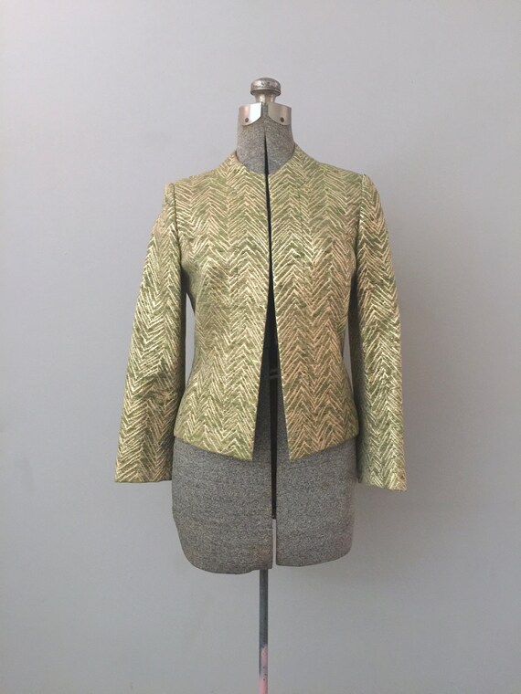Vintage Evening Jacket Formal Gold 