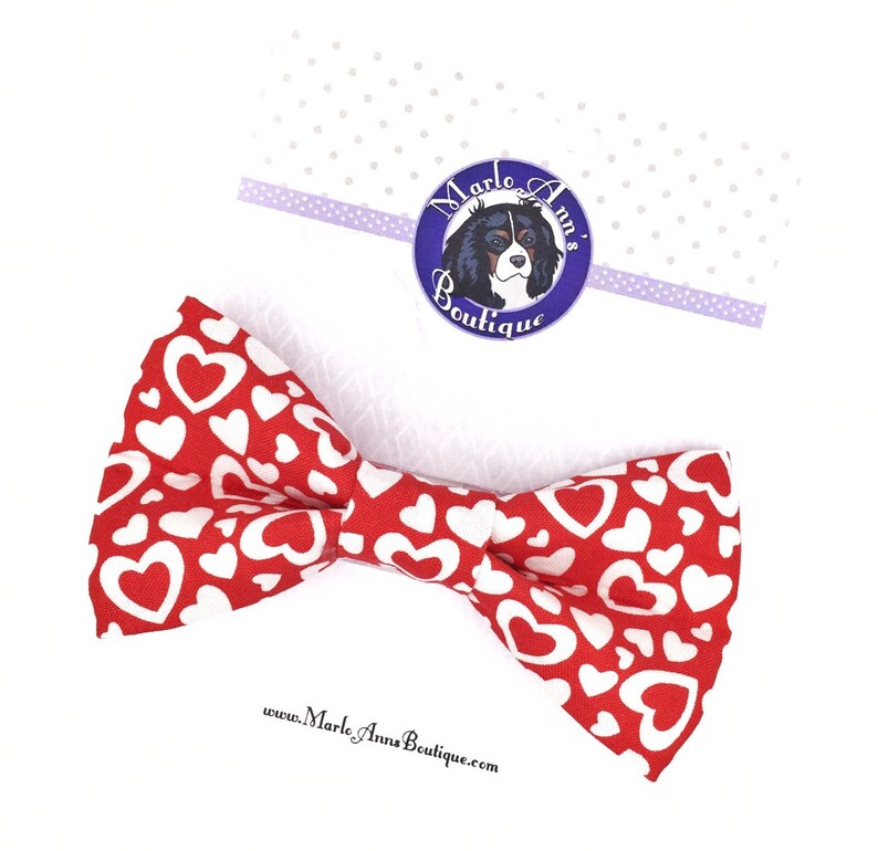 Valentine's Day / Dog Bow / Dog Bow Tie / Bow Tie / Dog Etsy