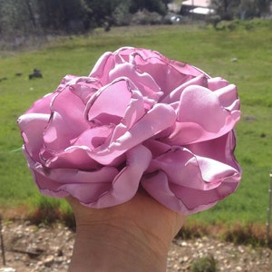 Lilac Purple Rose -GIANT flower-flamenco Hair clip-pin- -Belly dance-Tango Flower - day of the dead- Freeda - cart driving
