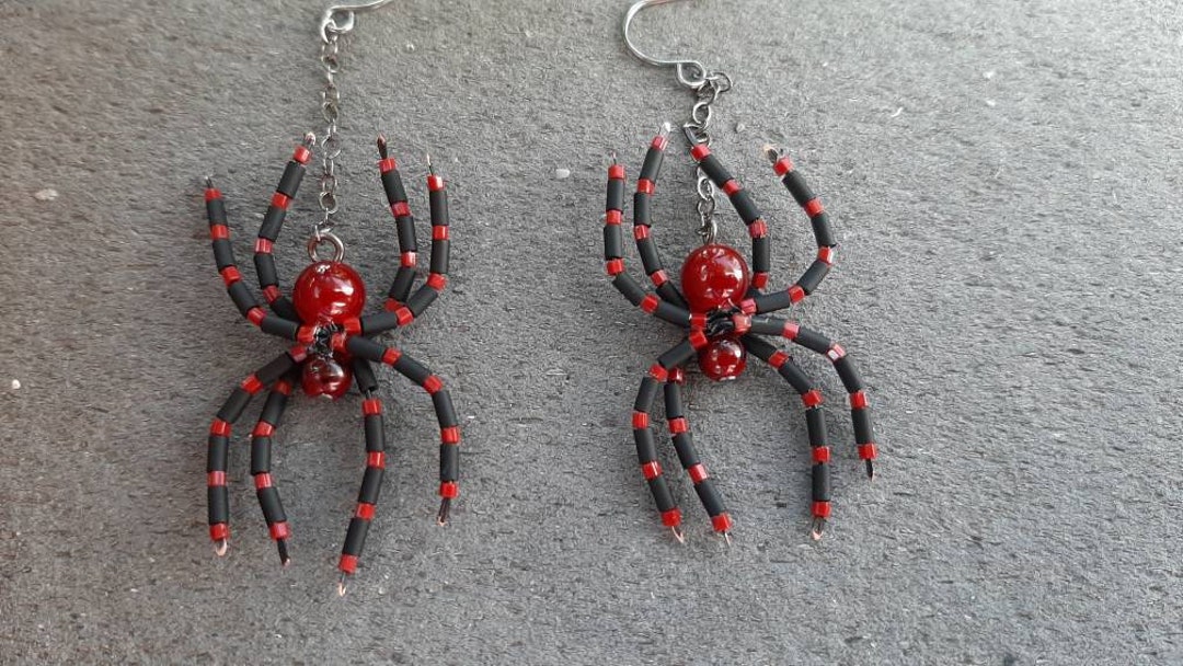 Inilbran Orecchini Ragno Nero Punk Orecchini Ragno Nero Horror Orecchini Vintage Piccolo Ragno Orecchini Ragno Gotico Divertente Orecchini Gioielli Per Donne E Ragazze