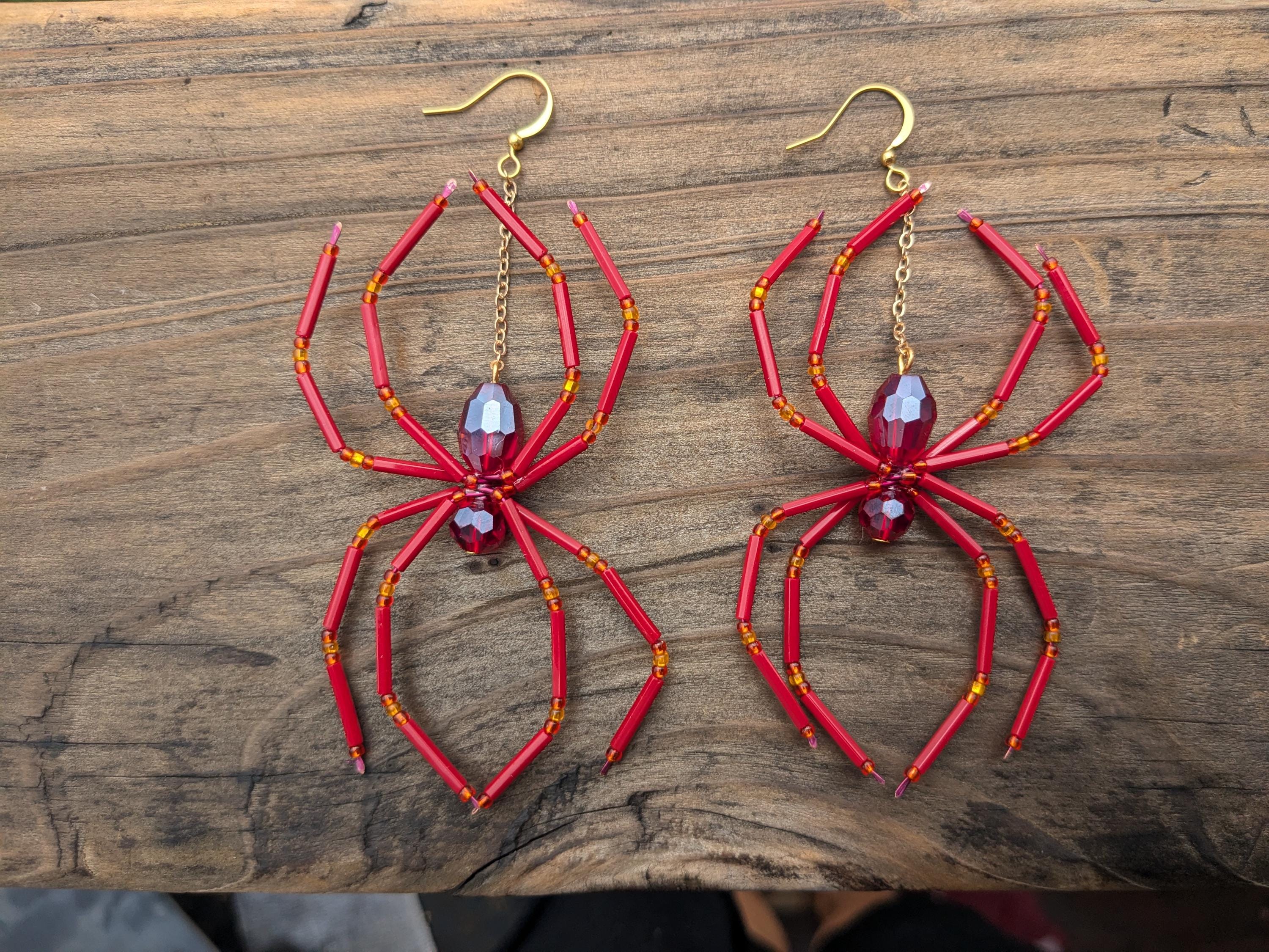 Orecchini in fimo handmade ragni idee regalo halloween - Feste - H