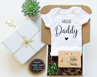 GIFT BOX Pregnancy Announcement to Husband - Baby Reveal to new Dad Daddy Father - Surprise Baby Announcement for Husband in a Gift Box
