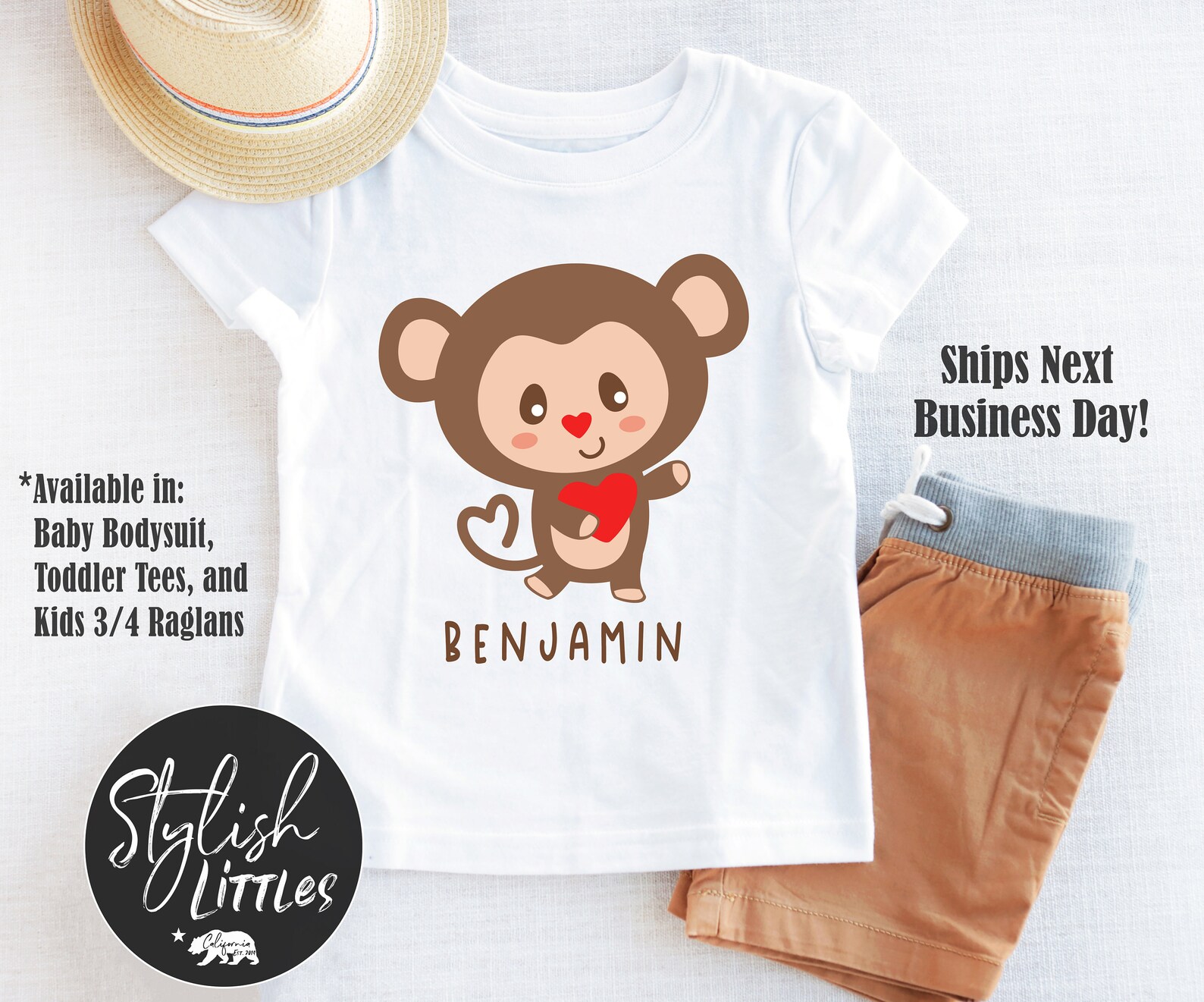 Little Monkey Personalized Baby Onesies Cute Jungle Animal Etsy Little monkey personalized baby onesies cute jungle animal etsy