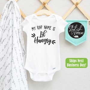 Funny Hangry Food Baby Onesie® - Baby Shower Birthday Gift - Cute Baby Girl & Boy Clothes - Gift for New Moms Parents - Cute Baby Onesies®