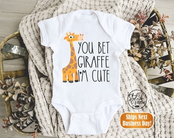 Giraffe Cute Baby Girl Onesie Sayings Cute Funny Giraffe Animals