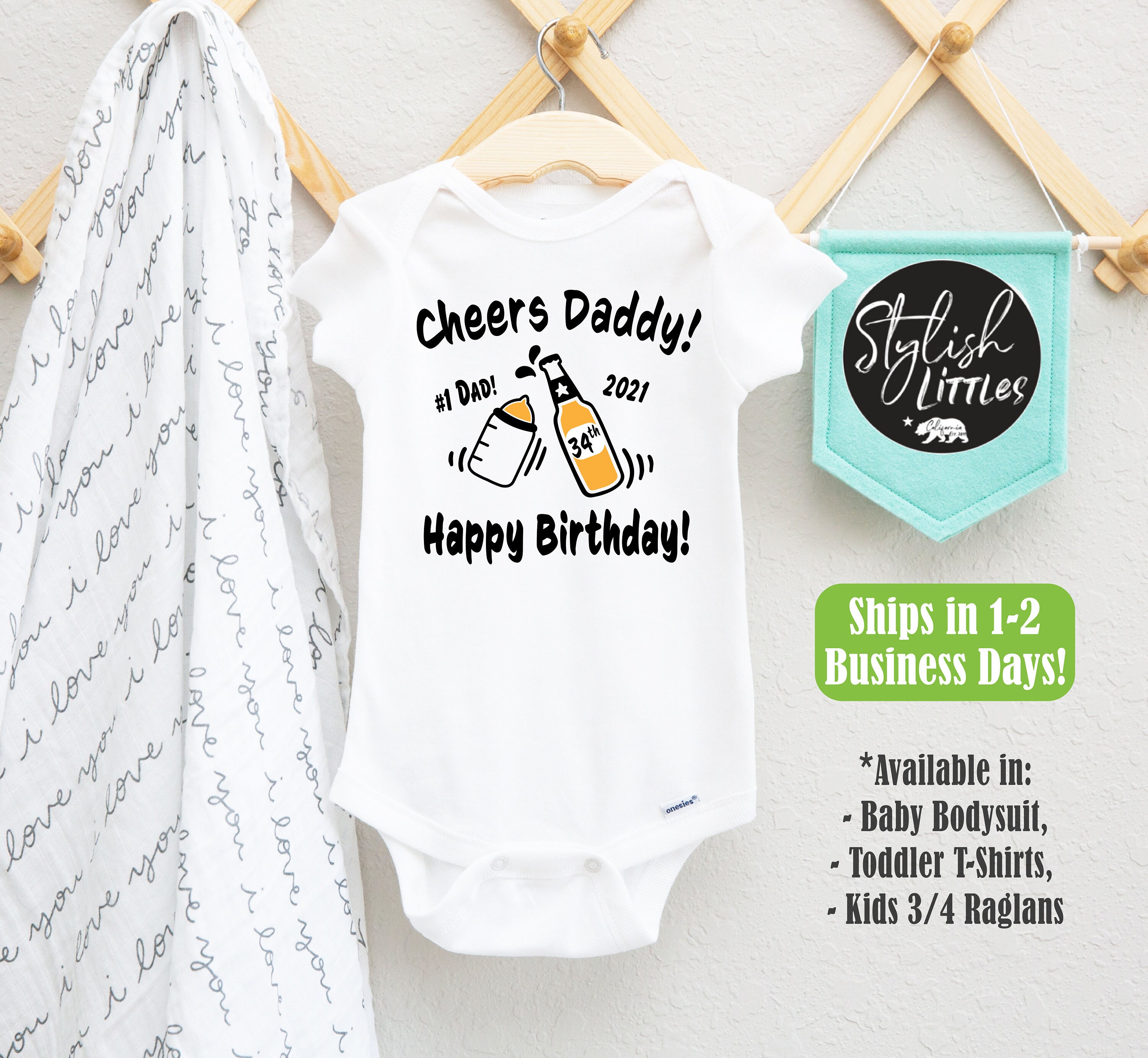 US HAPPY BIRTHDAY DADDY!I LOVE YOU Funny Printed Baby Kids Infant Bodysuit 0-24M US HAPPY BIRTHDAY DADDY!I LOVE YOU Funny Printed Baby Kids Infant Bodysuit 0-24M