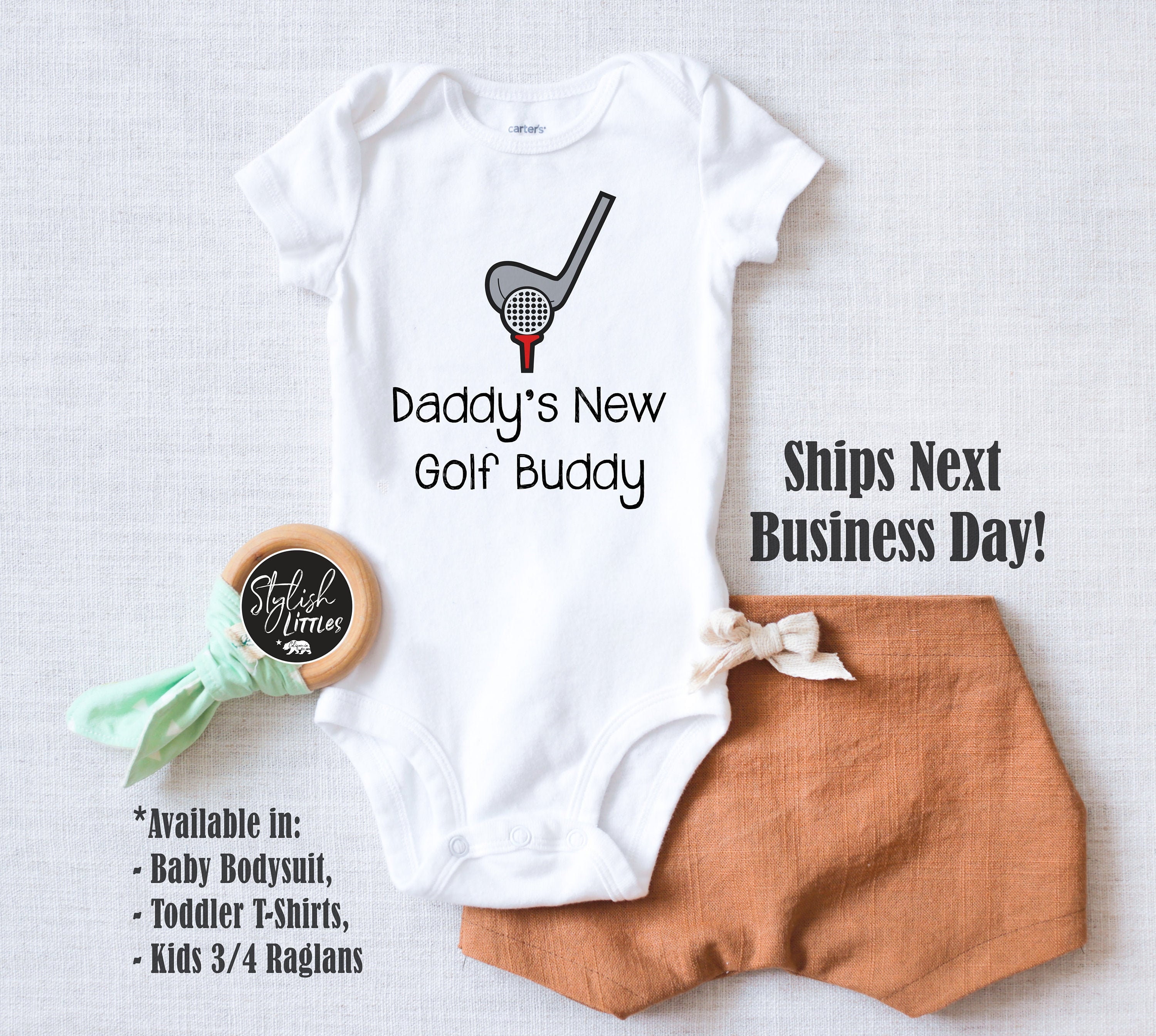 Daddy's Golf Buddy Funny Baby Onesie® Pregnancy Baby 