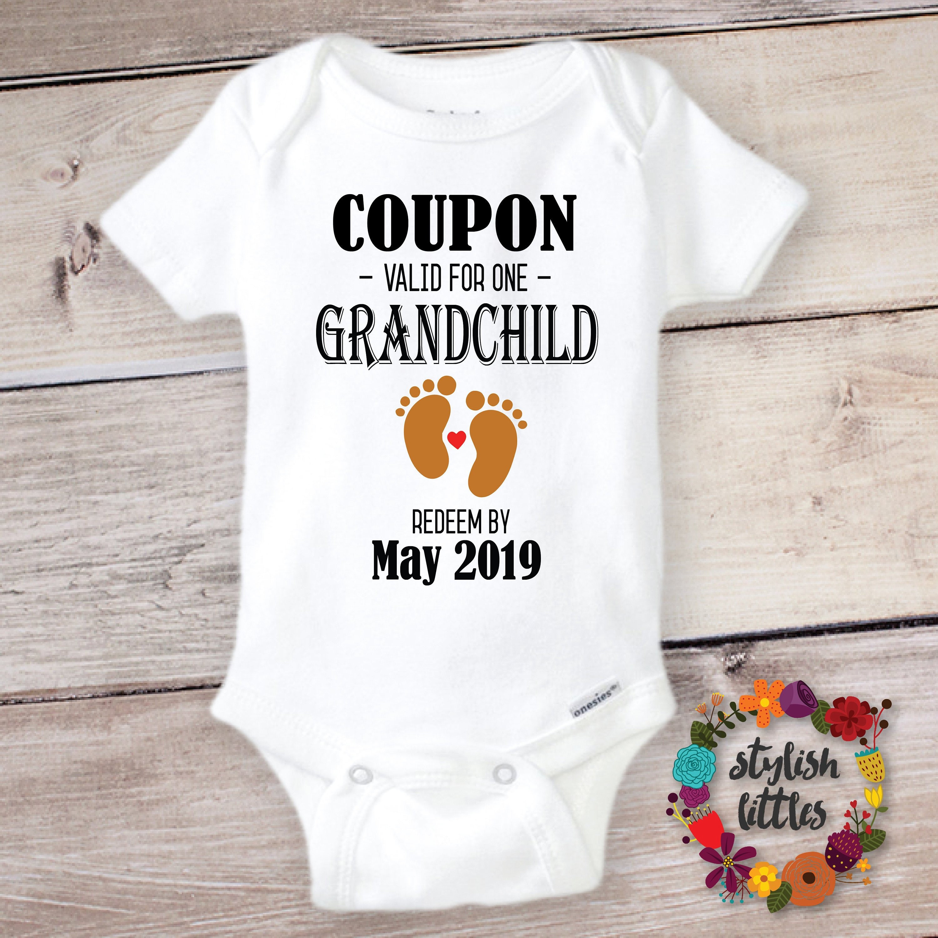 Personalized Pregnancy Announcement Onesie® a funny Baby Etsy