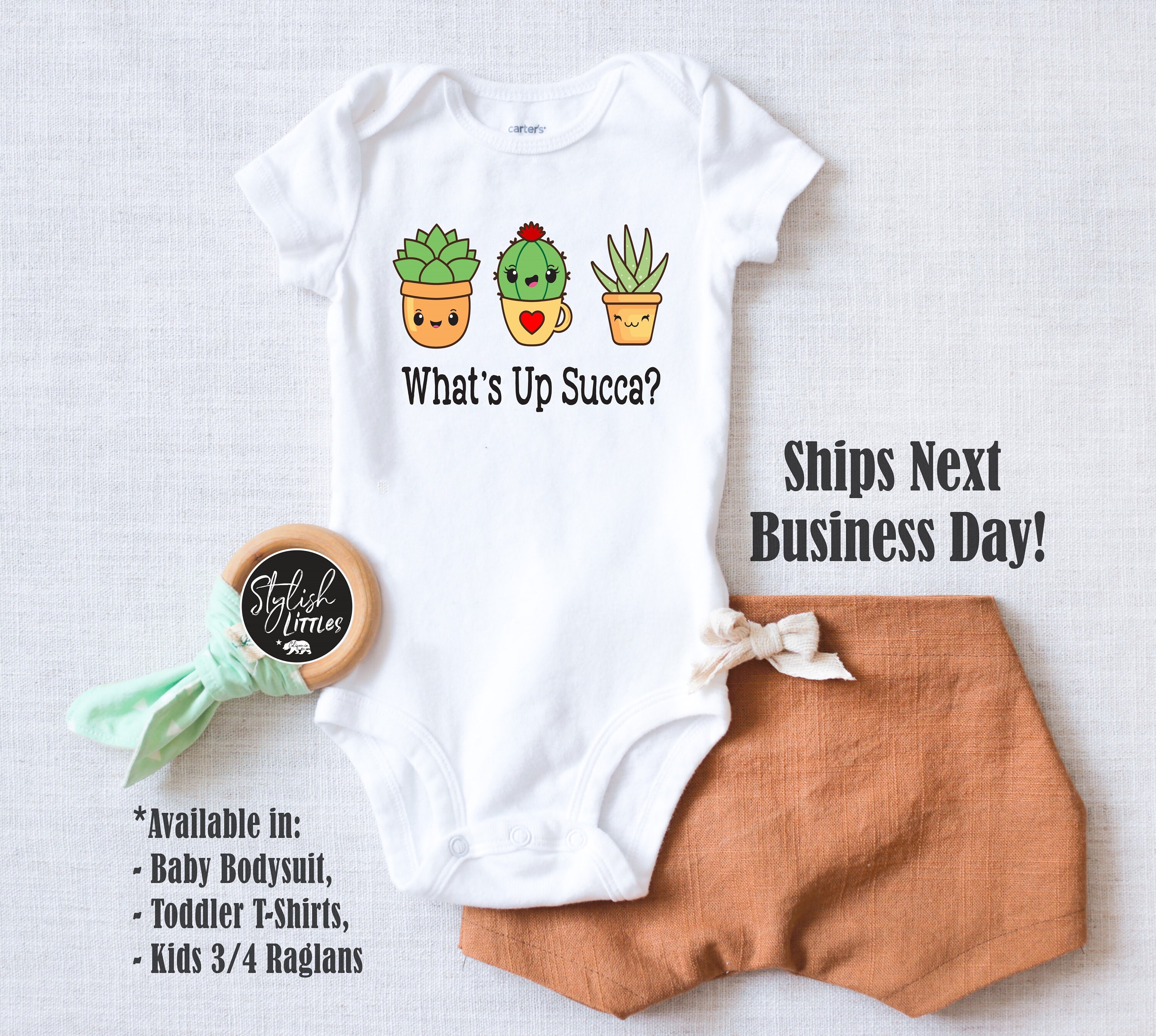 Funny Succulents Plants Baby Onesie Cactus Aloe Newborn Etsy Singapore