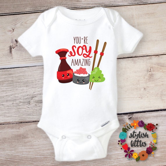 sushi baby onesie