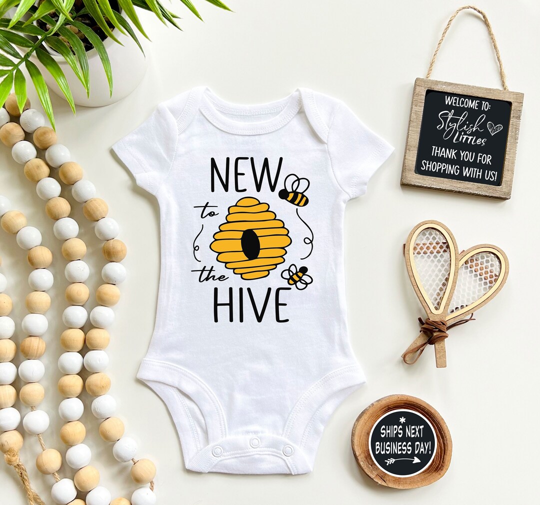New to the Hive Baby Bee Onesie®, Bumble Bee Cute Baby Onesie®, Honey