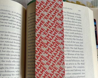 Name Em Bookmark, RHOBH Inspired Gift, Bravo Fan Bookmark, Real Housewives Beverly Hills Gift, Bookish Gift for Bravo Fan
