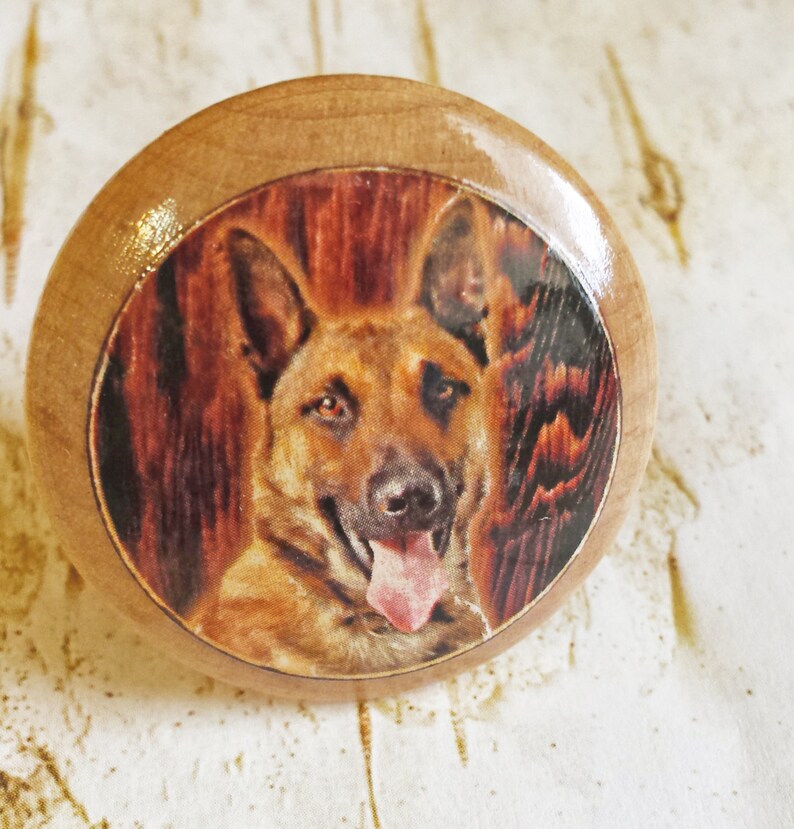 German Shepherd Dog Knobs Pet Dog Dresser Knobs Shepard, Cabin Decor Mans Best Friend Drawer Pulls Cabinet Pull Handles