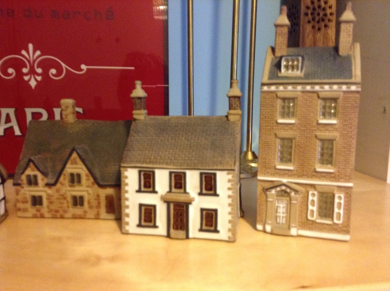 Vintage Denby Pottery Village Hamlet of Houses Complete Set Etsy