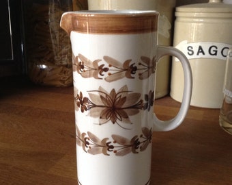 Vintage Retro Jersey Pottery Tall Jug