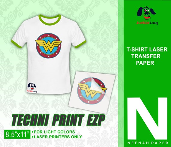 50 Sheets Neenah Techni-print EZP Laser Heat Transfer Paper Iron on Transfer  Paper 8.5 X 11 