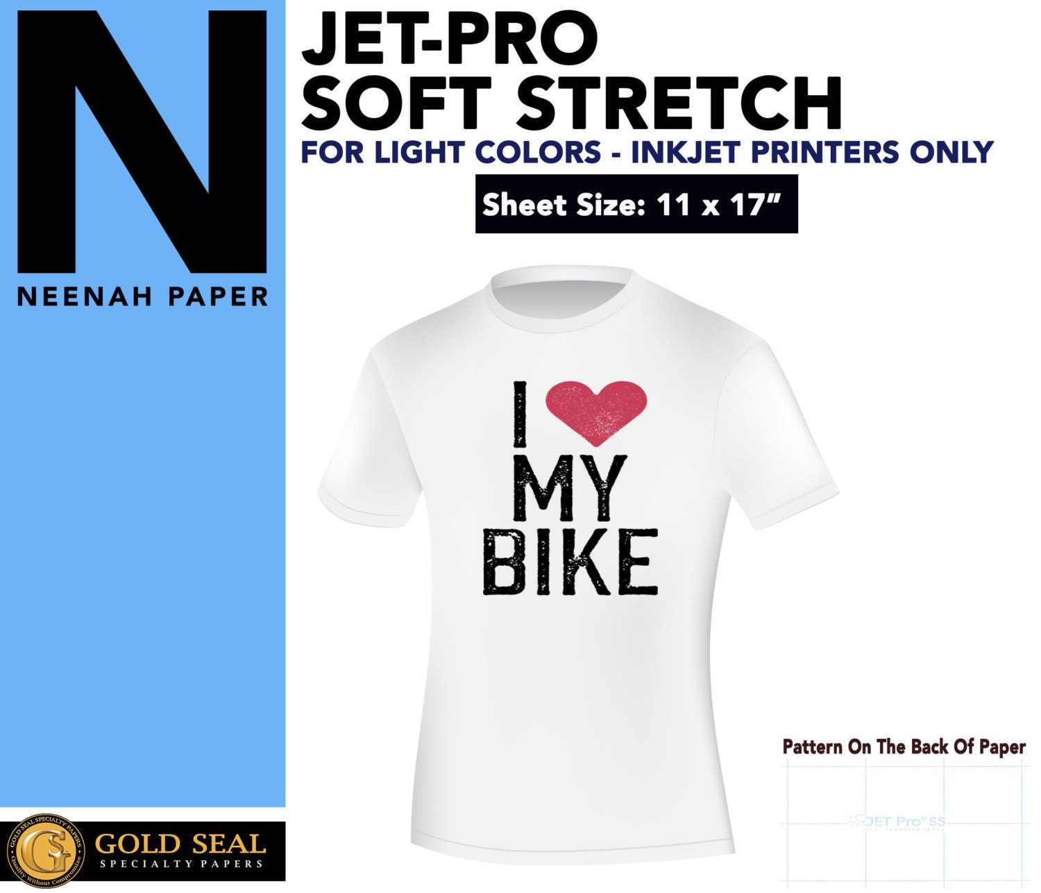 T-shirt Transfer Paper for White or Light Fabrics A4 Iron-on or Heat Press  Different Size Packs Available 